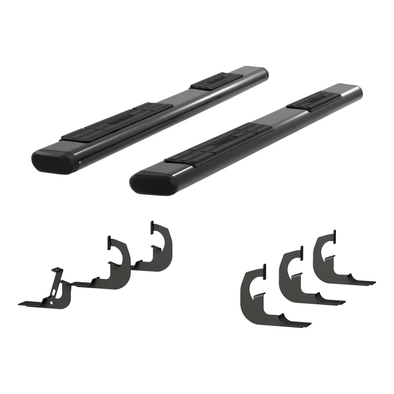 ARIES 6" x 91" Black Aluminum Oval Step Nerf Bars Model 4445045