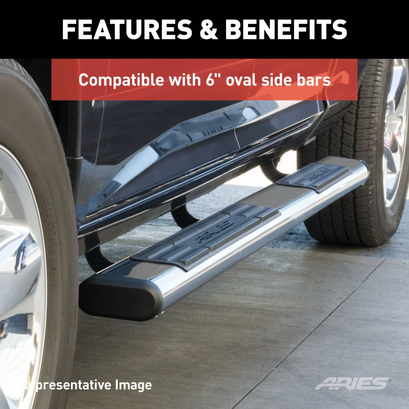 ARIES Mounting Brackets for 6" Oval Side Bars Model 4509 - Image 4