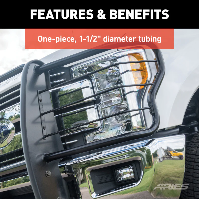 ARIES Black Steel Grille Guard, Select Ram 1500 Model 5060 - Image 6