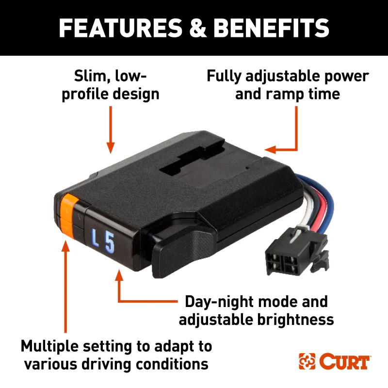 CURT Discovery NEXT Trailer Brake Controller Time-Delay Model 51126 - Image 3