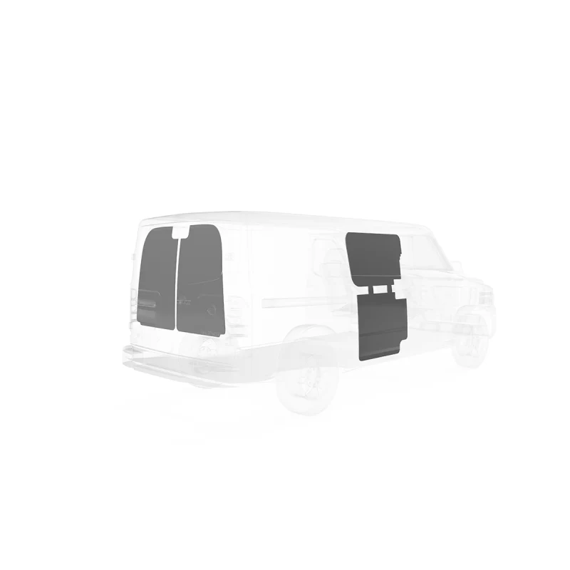 LEGEND DuraTherm Door Liner ONLY - Nissan NV Cargo Van Regular Wheelbase Low Roof - Textured Grey Model 513-114-2613 - Image 3
