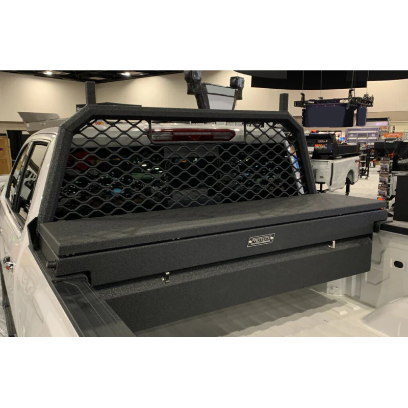 ProTech Crossover 18X20X74 Single Lid Box Textured Black Steel Standard Profile Includes Tray Model 52-6221-PTB - Image 3