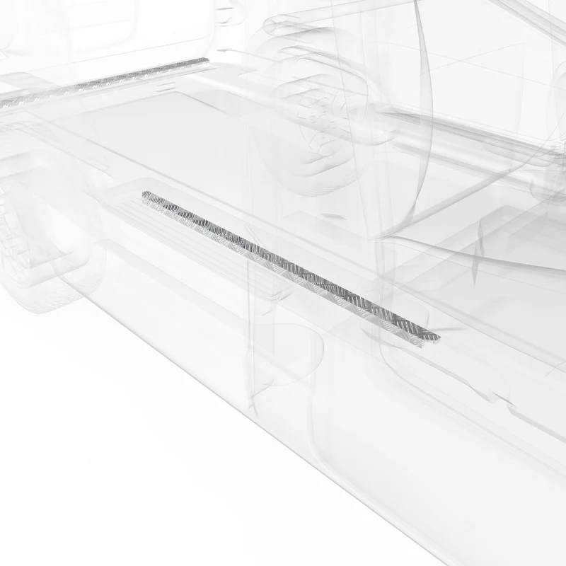 LEGEND Aluminum Floor Sill Set Nissan NV200 Cargo Van - Single Side Door Model 539-151-1010 - Image 4