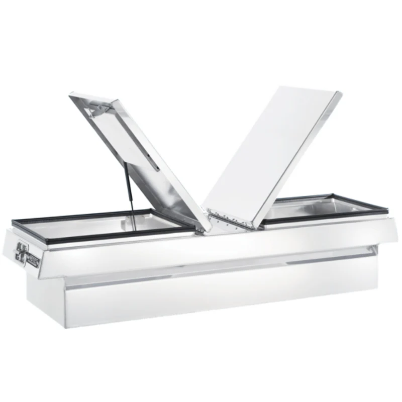 ProTech Crossover 20X28X74 Gull Wing Box Smooth Lid Bright Aluminum Standard Profile Includes Tray Model 54-6024-28 - Image 3