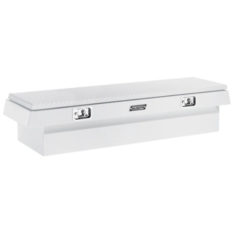 ProTech Crossover 16X28X74 Single Lid Box Diamond Plate Lid Bright Aluminum Standard Profile Includes Tray Model 54-6221-28