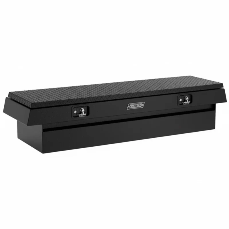 ProTech Crossover 20X20X70 Single Lid Box Diamond Plate Lid Textured Black Standard Profile Includes Tray Model 54-8011-TB