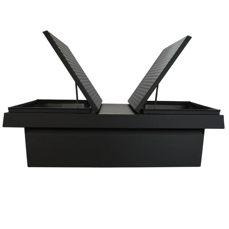 ProTech Crossover 15X20X64 Gull Wing Box Diamond Plate Lid Textured Black Standard Profile Includes Tray Model 54-8252-TB - Image 3