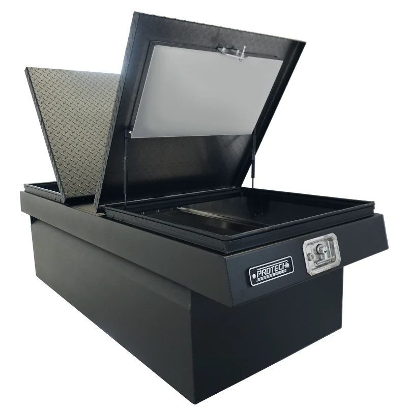 ProTech Crossover 15X20X64 Gull Wing Box Diamond Plate Lid Textured Black Standard Profile Includes Tray Model 54-8252-TB - Image 4