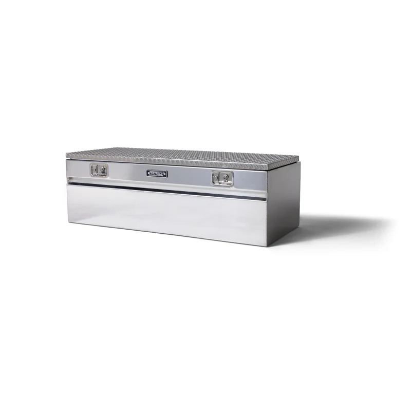 Protech Chest Tool Box - 19.5X24X60 Diamond Plate Lid Bright Aluminum Includes Tray Model 54-8440 - Image 4
