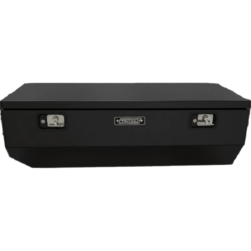Protech Chest Tool Box - 20X24X60, W/5" Chamfer, Smooth Lid- Textured Black Includes Tray Model 54-8443-TB