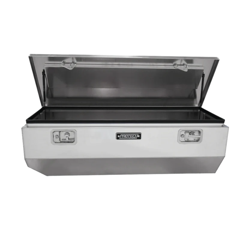 Protech Chest Tool Box - 19.5X30X60, Smooth Lid Bright Aluminum Includes Tray Model 54-8456 - Image 3