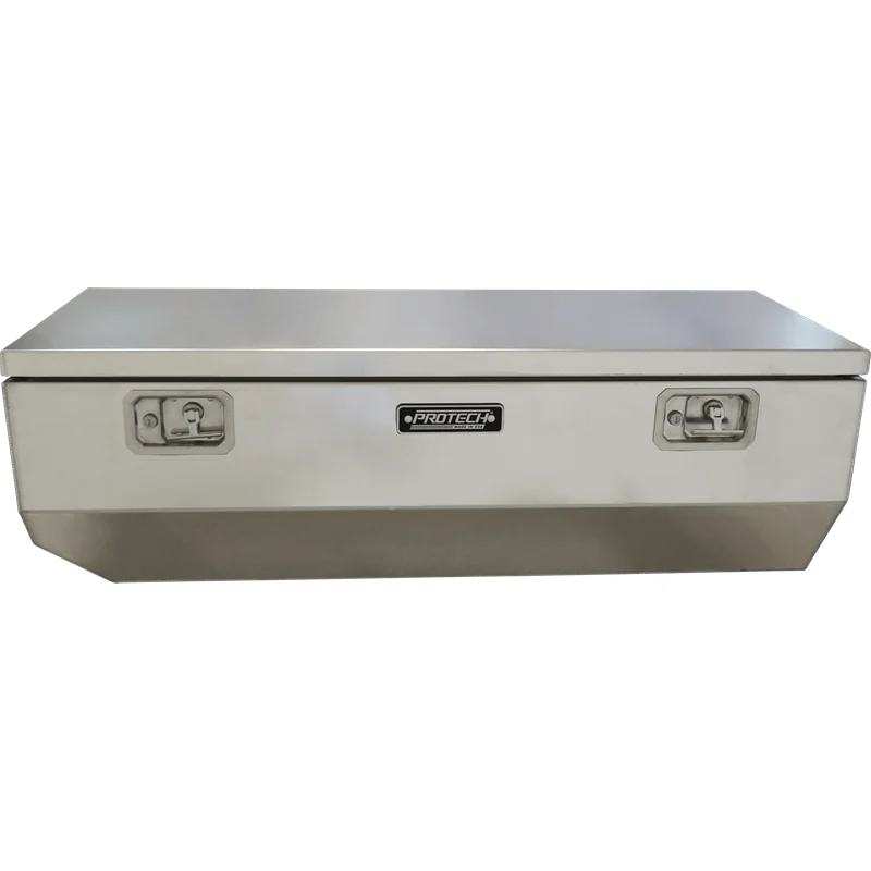 Protech Chest Tool Box - 22 7/16X20X60, Smooth Lid, 19+ Chevy Silverado Bright Aluminum Includes Tray Model 54-8532-20