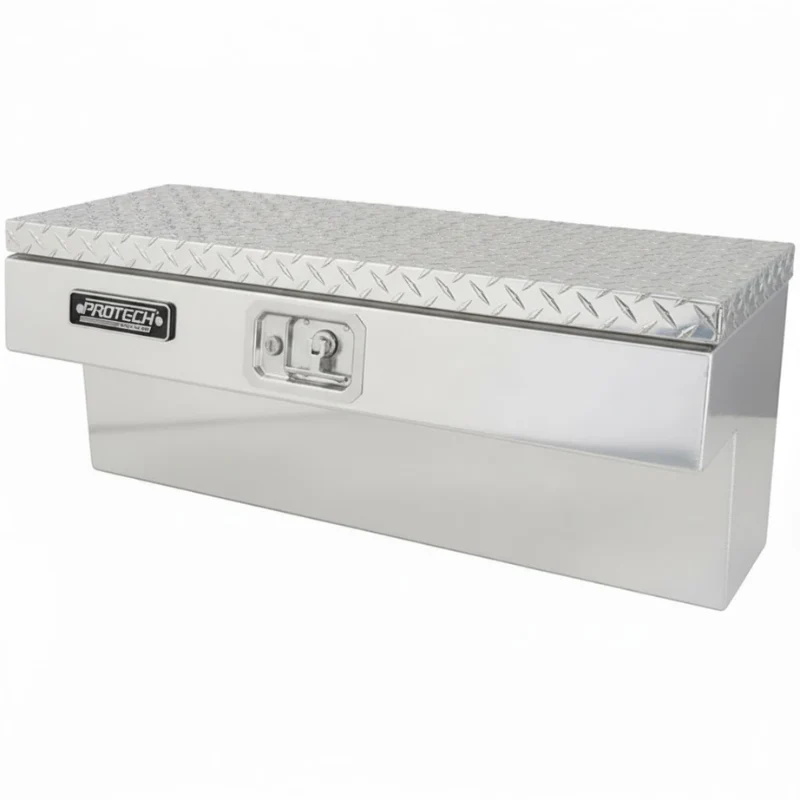 ProTech Side Mount Box - 16W X 48L Diamond Plate Lid Bright Aluminum Model 54-8660-48