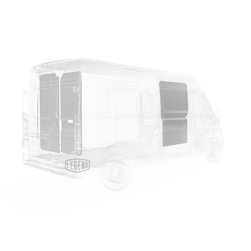 LEGEND DuraTherm Door Liner ONLY - RAM ProMaster (all Wheelbase lengths) Cargo Van High Roof - White Model 603-114-2614.HR - Image 3
