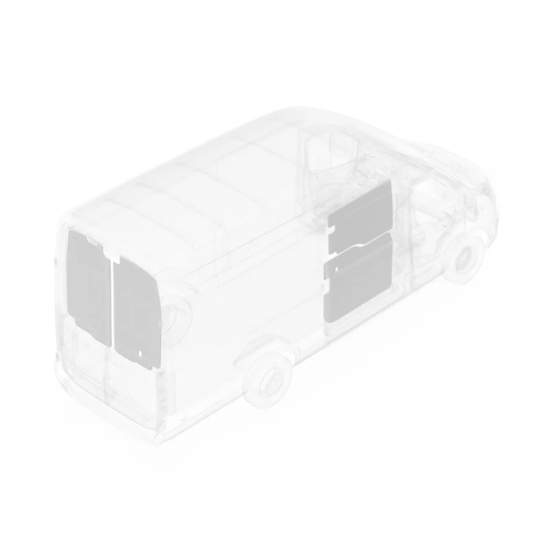 LEGEND DuraTherm Door Liner ONLY - Dual Doors RAM ProMaster 118" Wheelbase Cargo Van Low Roof- White Model 623-114-2614.2 - Image 2