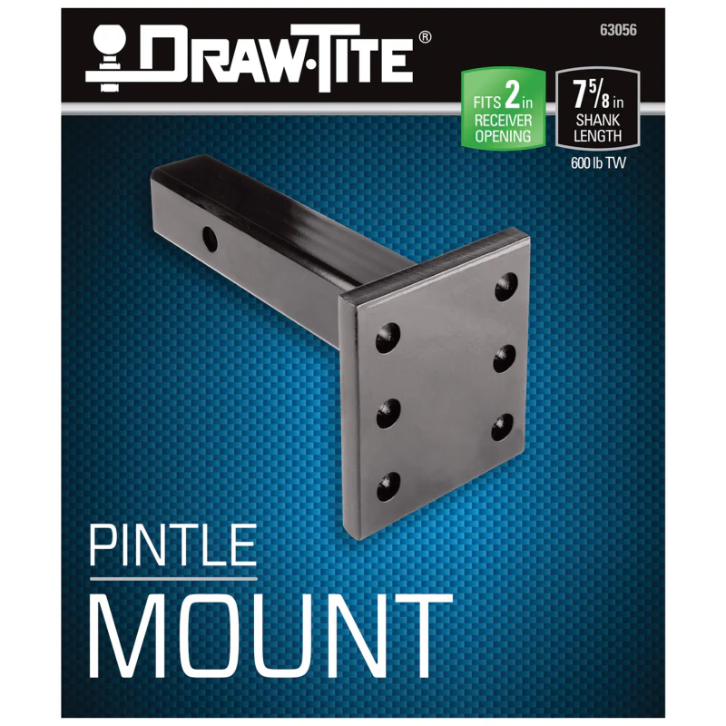 Draw-Tite Pintle Hook Mounting Plate, Fits 2 in. Square Receiver, 6,000 lbs. Capacity Model 63056 - Image 7