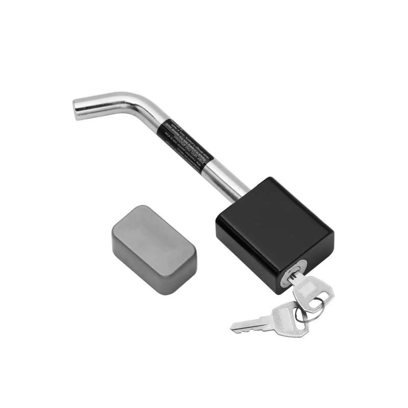 Draw-Tite Trailer Hitch Lock - 1-1/4 in. Square Receiver, 1/2 in. Pin Diameter, Bent Pin Model 63224