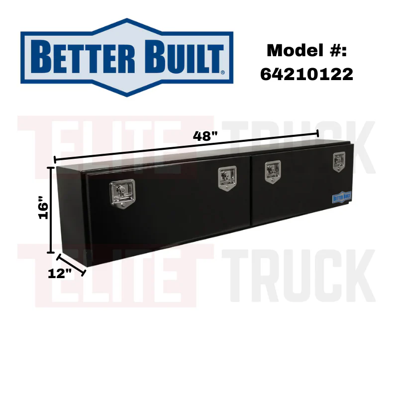 Better Built 72" Gloss Black Steel Crown Series Top Mount Tool Box Model 64210122 - Image 2