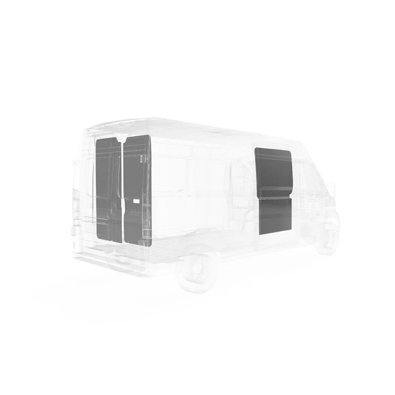 LEGEND DuraTherm Door Liner ONLY - RAM ProMaster 159" Extended Wheelbase Cargo Van Super High Roof - Textured Grey Model 653-114-2613.J - Image 3