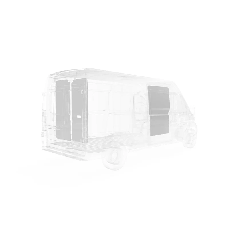 LEGEND DuraTherm Door Liner ONLY - RAM ProMaster 159" Extended Wheelbase Cargo Van Super High Roof - Textured Grey Model 653-114-2613.J - Image 4