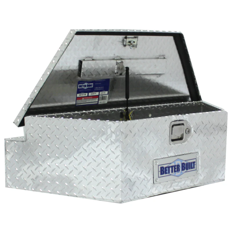 Better Built Bright Aluminum Utility Trailer Tongue Tool Box Model 66010148 - Image 3