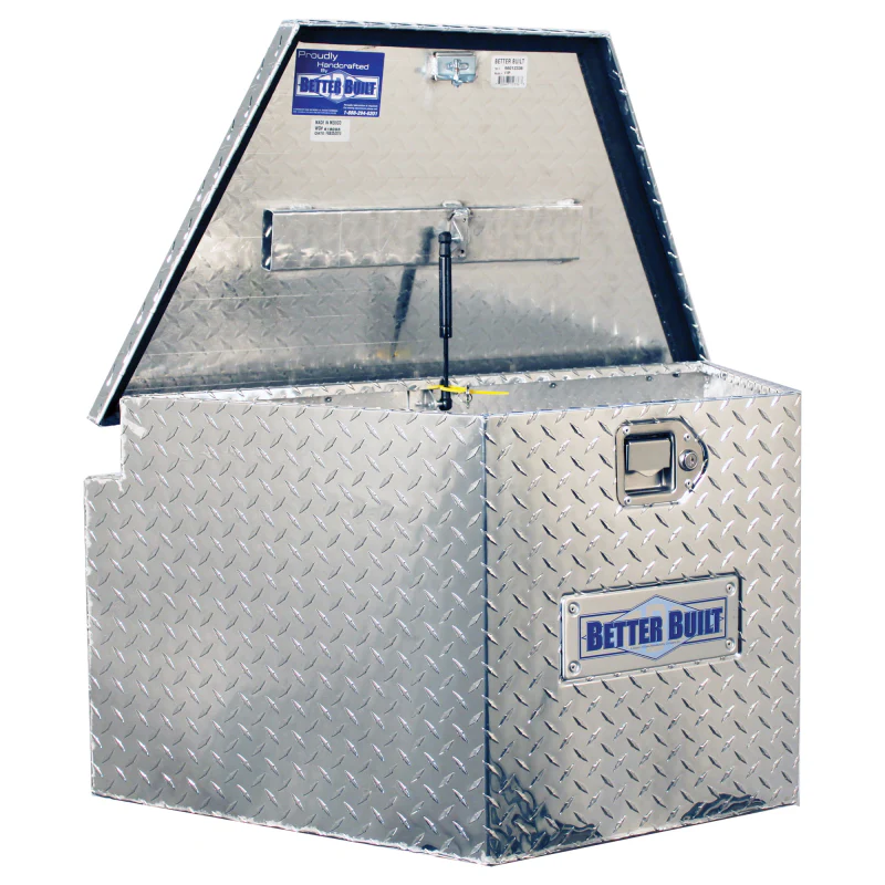 Better Built Bright Aluminum Utility Trailer Tongue Tool Box Model 66012336 - Image 3