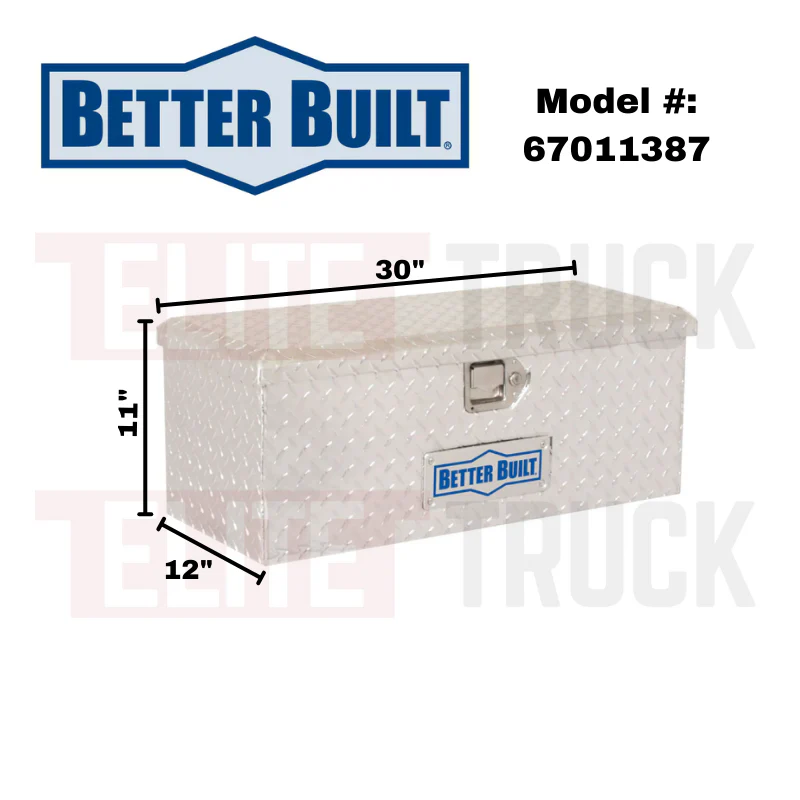 Better Built 30" Bright Aluminum ATV Tool Box Model 67011387 - Image 2