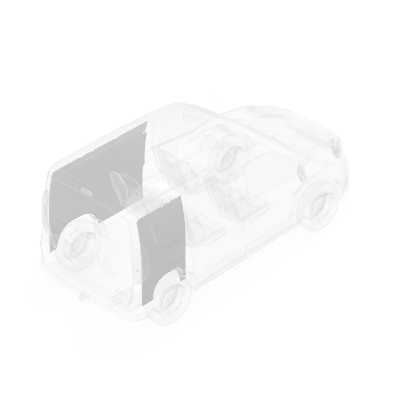 LEGEND DuraTherm Wall Liner ONLY - RAM ProMaster City Regular Wheelbase Cargo Van - Textured Grey - Single Side Door Model 674-114-2613 - Image 3