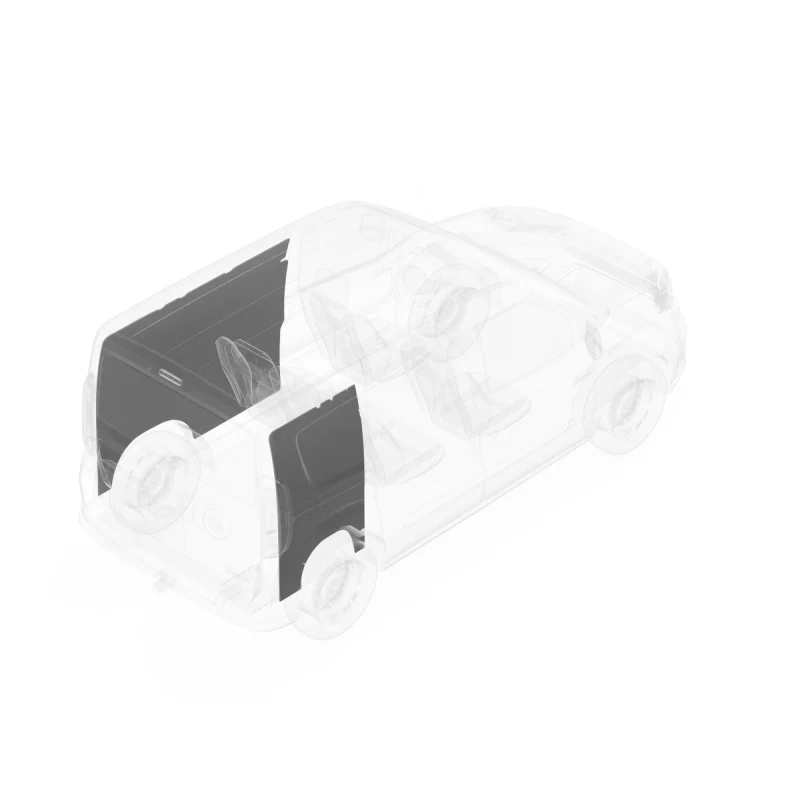 LEGEND DuraTherm Wall Liner ONLY - RAM ProMaster City Regular Wheelbase Cargo Van - White - Single Side Door Model 674-114-2614 - Image 3