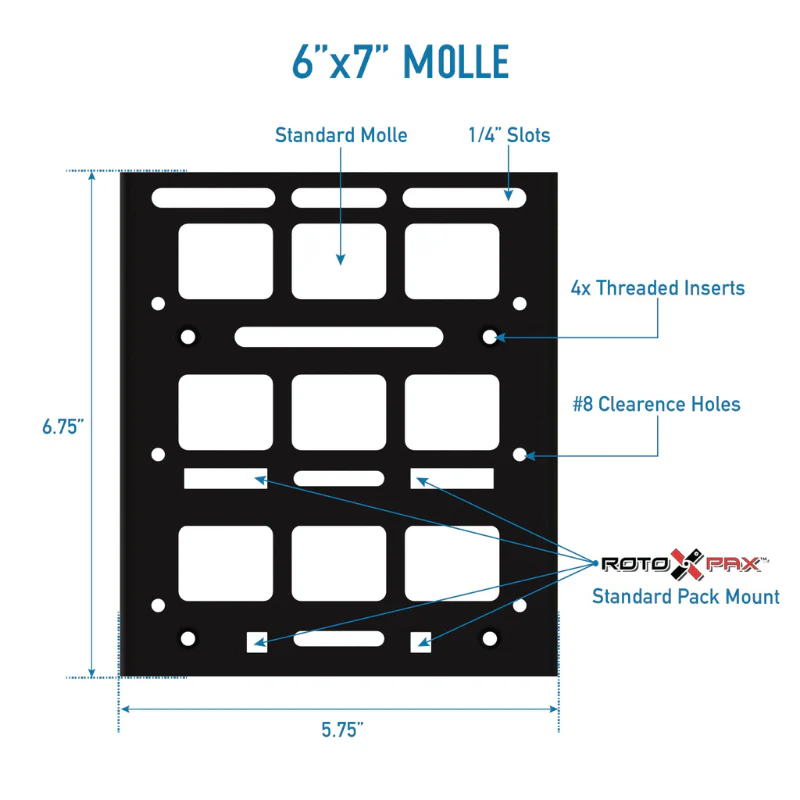STAPLL Molle Panel 6x7" Model STPL-67-MP - Image 5