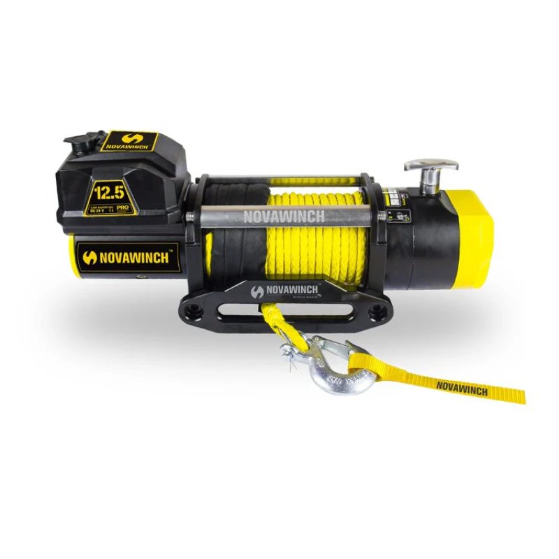 Novawinch PRO 12500 winch, 12v, Synthetic Rope Model 701001068584
