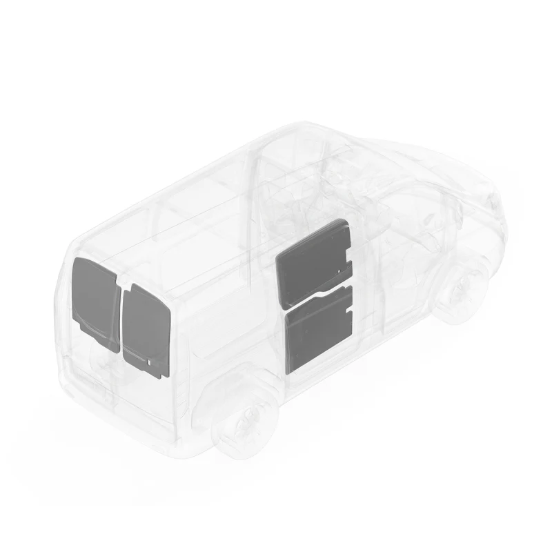 LEGEND DuraTherm Door Liner ONLY - Dual Side Doors Ford Transit (all Wheelbase lengths) Cargo Van High Roof - White Model 703-114-2614HR2