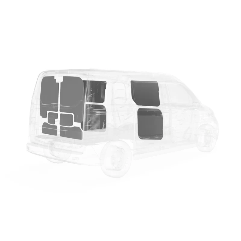 LEGEND DuraTherm Door Liner ONLY - Ford Transit Connect Short Wheelbase Cargo Van - Textured Grey Model 713-114-2613 - Image 2