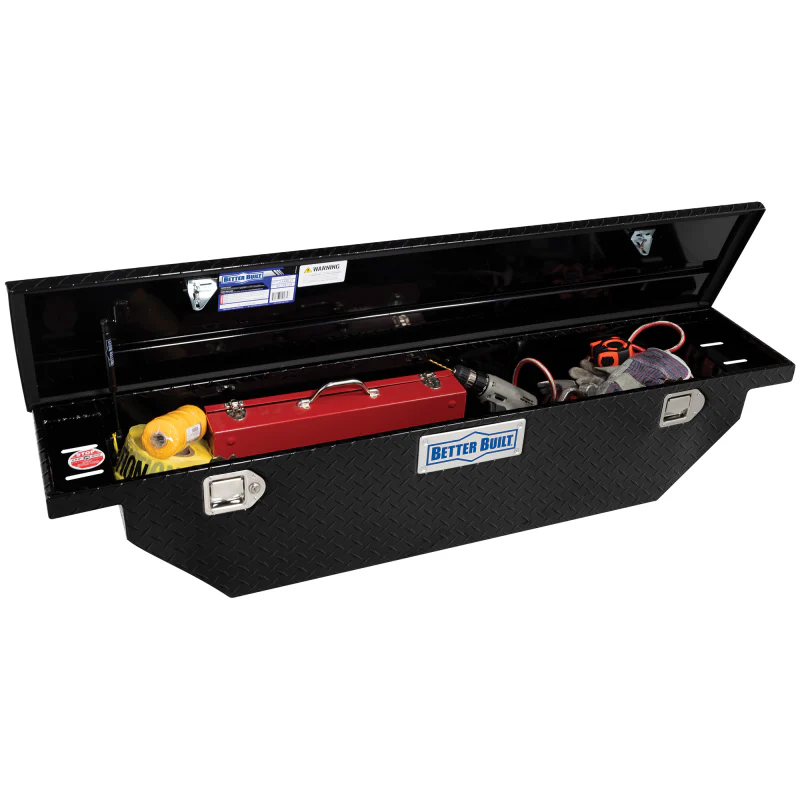 Better Built 61.5" Gloss Black Aluminum Narrow Low Profile Crossover Classic Wedge Tool Box Model 73210285 - Image 4