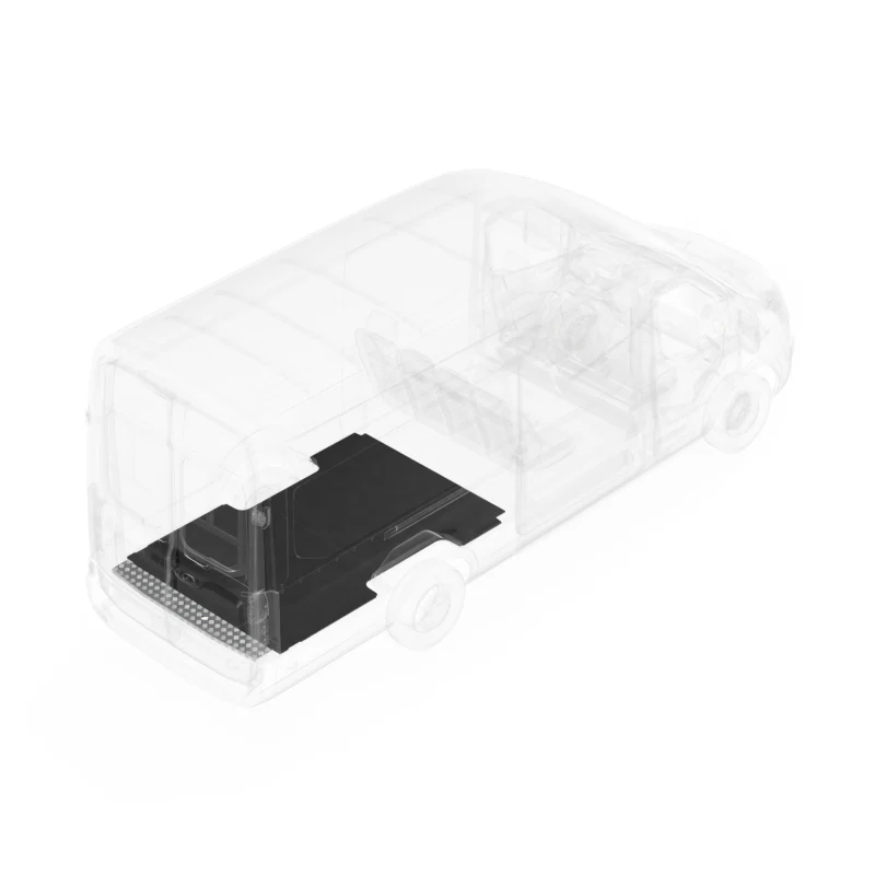 LEGEND AutoMat Bar Kit with Sills OEM Trim/Dual Wheels Ford Transit 148" Extended Wheelbase Cargo Van 1 Pc - Single Side Door Model 751-043-7021.9