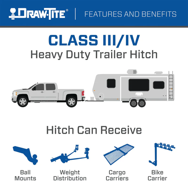 Draw-Tite Class 3 Trailer Hitch - 5000 lbs Model 75578 - Image 6