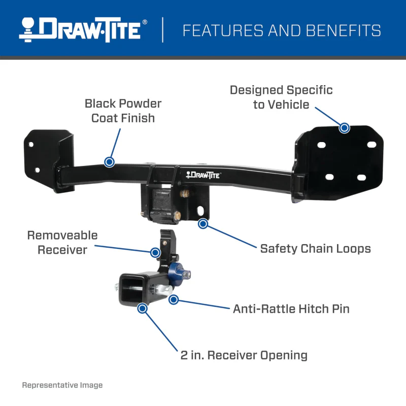 Draw-Tite Class 3 Trailer Hitch - 3500 lbs Model 76913 - Image 10