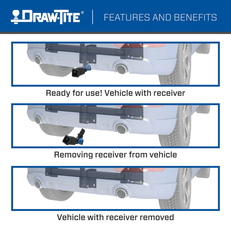 Draw-Tite Class 3 Trailer Hitch - 3500 lbs Model 76913 - Image 8