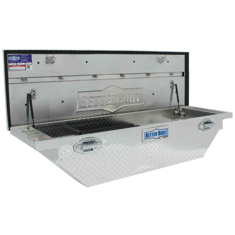Better Built 63" Bright Aluminum Low Profile Wedge Crossover Tool Box Model 79011056 - Image 3