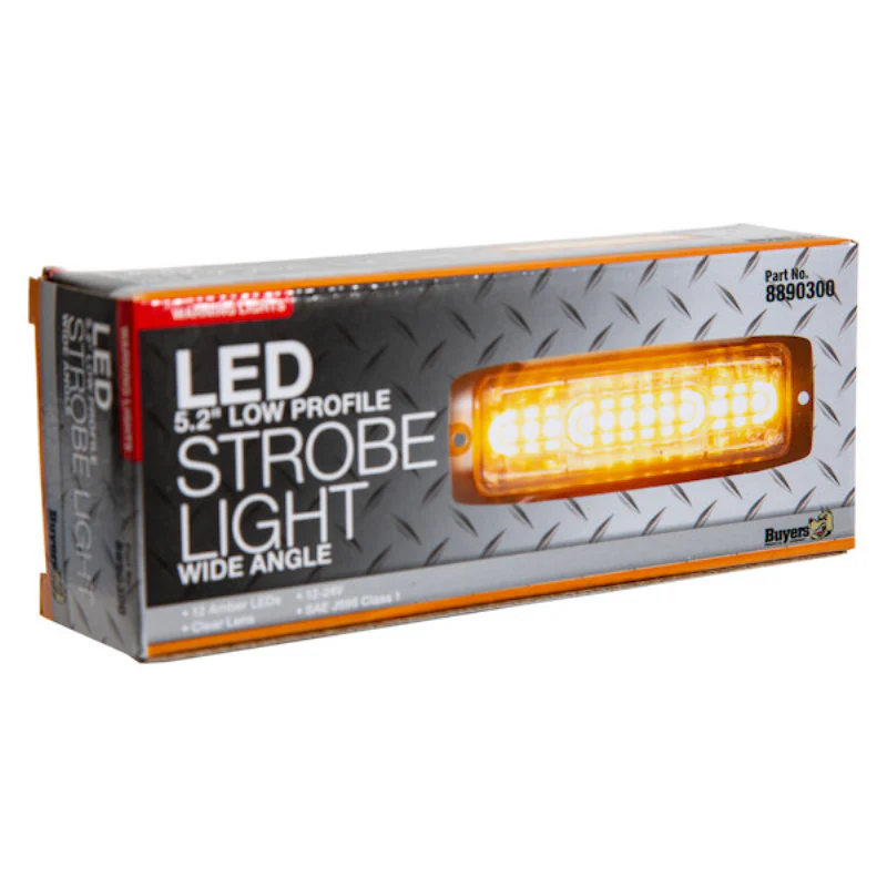 Buyers Products 5 Inch Ultra Thin Wide Angle Rectangular LED Amber Strobe Light Series Model 8890300 - Image 10