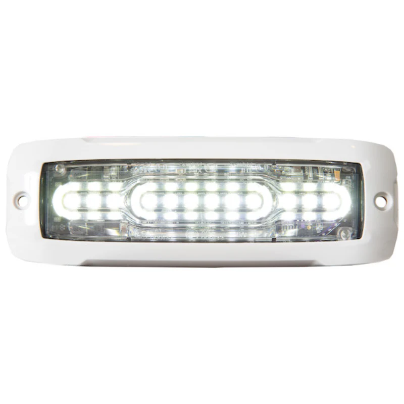 Buyers Products 5 Inch Ultra Thin Wide Angle Rectangular LED Clear Strobe Light Series Model 8890301