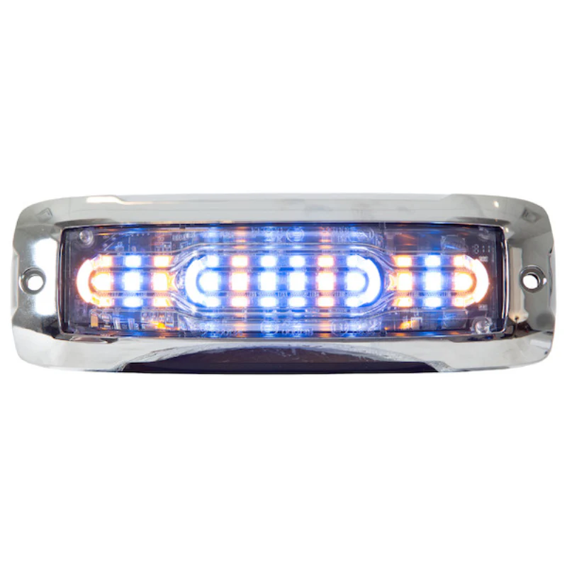 Buyers Products 5 Inch Ultra Thin Wide Angle Rectangular LED Amber/Blue Strobe Light Series Model 8890308 - Image 4