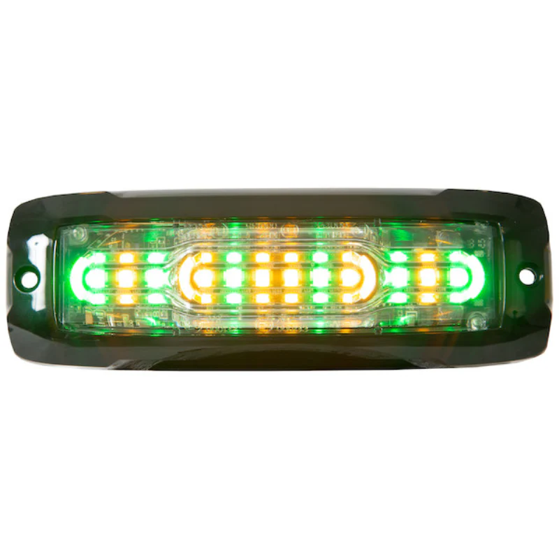Buyers Products 5 Inch Ultra Thin Wide Angle Rectangular LED Amber/Green Strobe Light Series Model 8890310 - Image 7