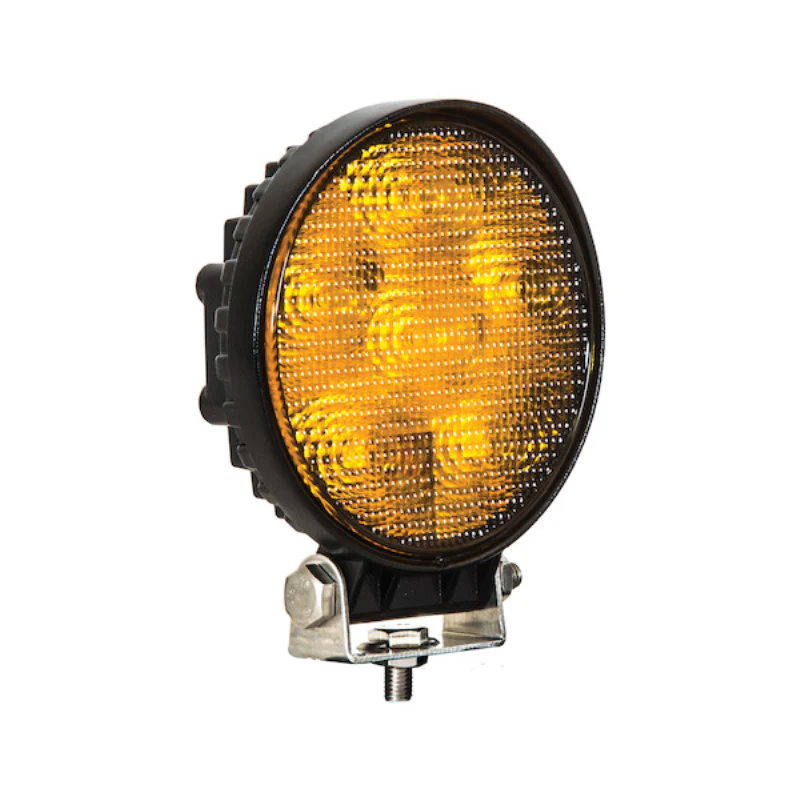 Buyers Products 4.5 Inch Post-Mounted Round LED Amber Strobe Light Model 8891015 - Image 2