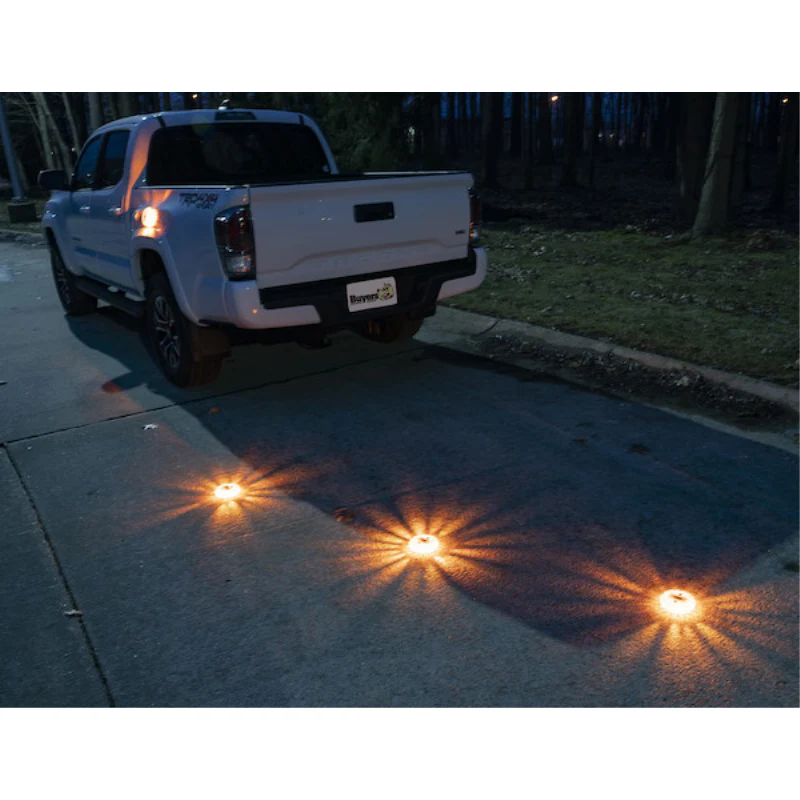 Buyers Products 4 Inch Round Rechargeable LED Amber Road Strobe/Flares Model 8891017 - Image 4