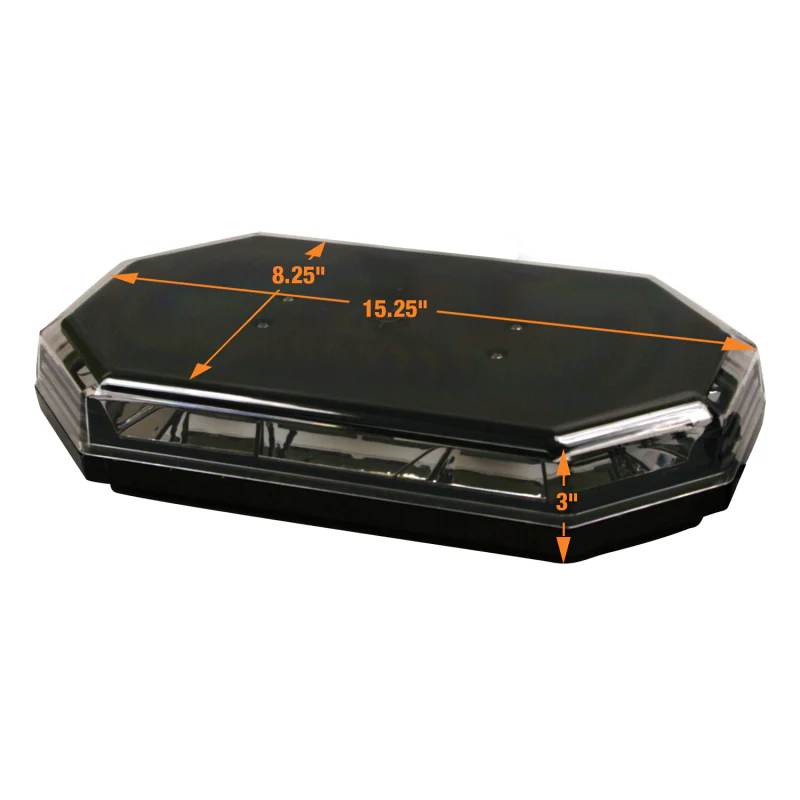 Buyers Products 15 Inch Octagonal LED Modular Mini Light Bar - Amber/Green Model 8891069 - Image 9