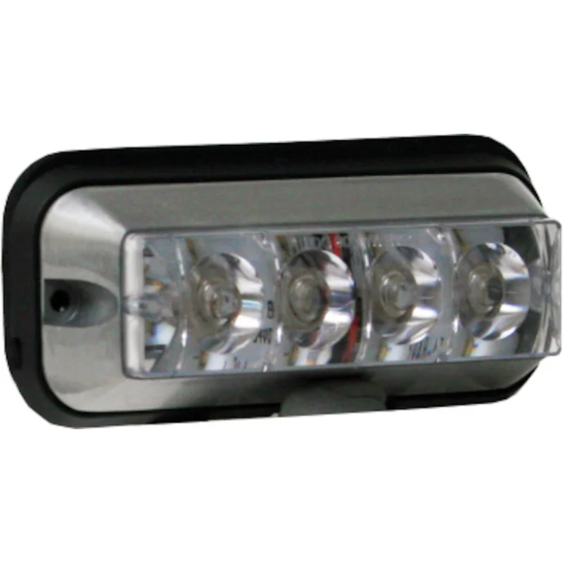Buyers Products 5 Inch Raised Rectangular LED Amber Strobe Light with 19 Flash Patterns Series Model 8891104 - Image 2