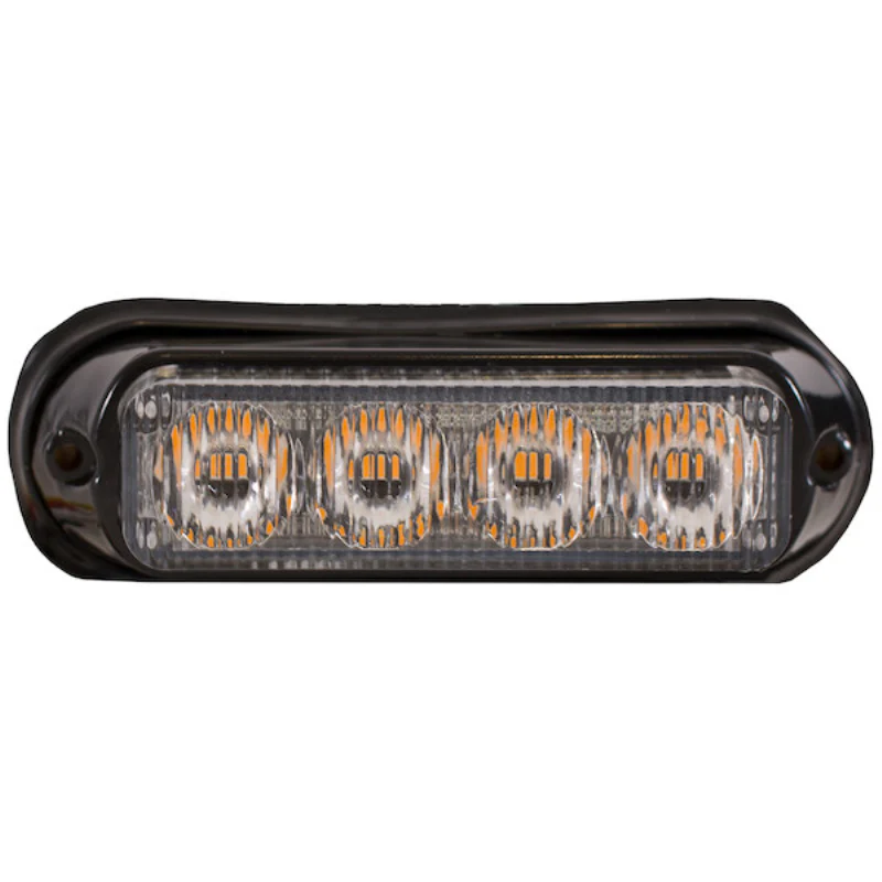 Buyers Products 5 Inch Raised Rectangular LED Amber Mini Strobe Light Series Model 8891130 - Image 2