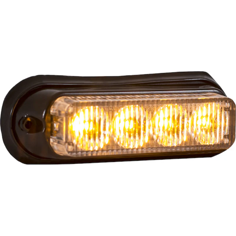 Buyers Products 5 Inch Raised Rectangular LED Amber Mini Strobe Light Series Model 8891130 - Image 3