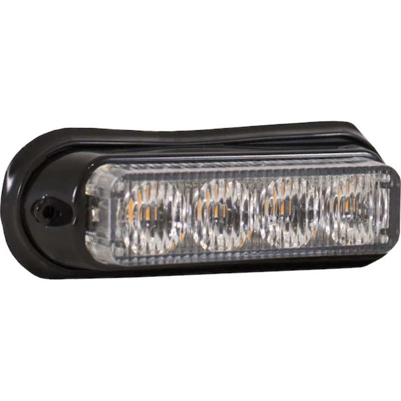 Buyers Products 5 Inch Raised Rectangular LED Amber Mini Strobe Light Series Model 8891130 - Image 4